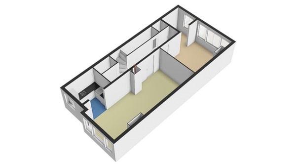 Floorplan - Schieweg 246A02, 3038 BR Rotterdam